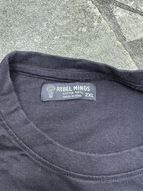 Rebel Minds Shirt Mens 2XL Black Mental Mixtape Cassette Retro Style Tee - Picture 5 of 7